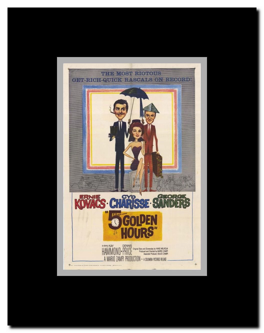 Five Golden Hours Framed Movie Poster