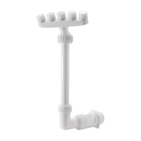 Five Head Pool Fountain Bracket, Multi-Spray Aerator Attachment for Above Ground Swimming Pool, Fish Pond and Garden, Creates Stunning Waterfall Display, Easy Install