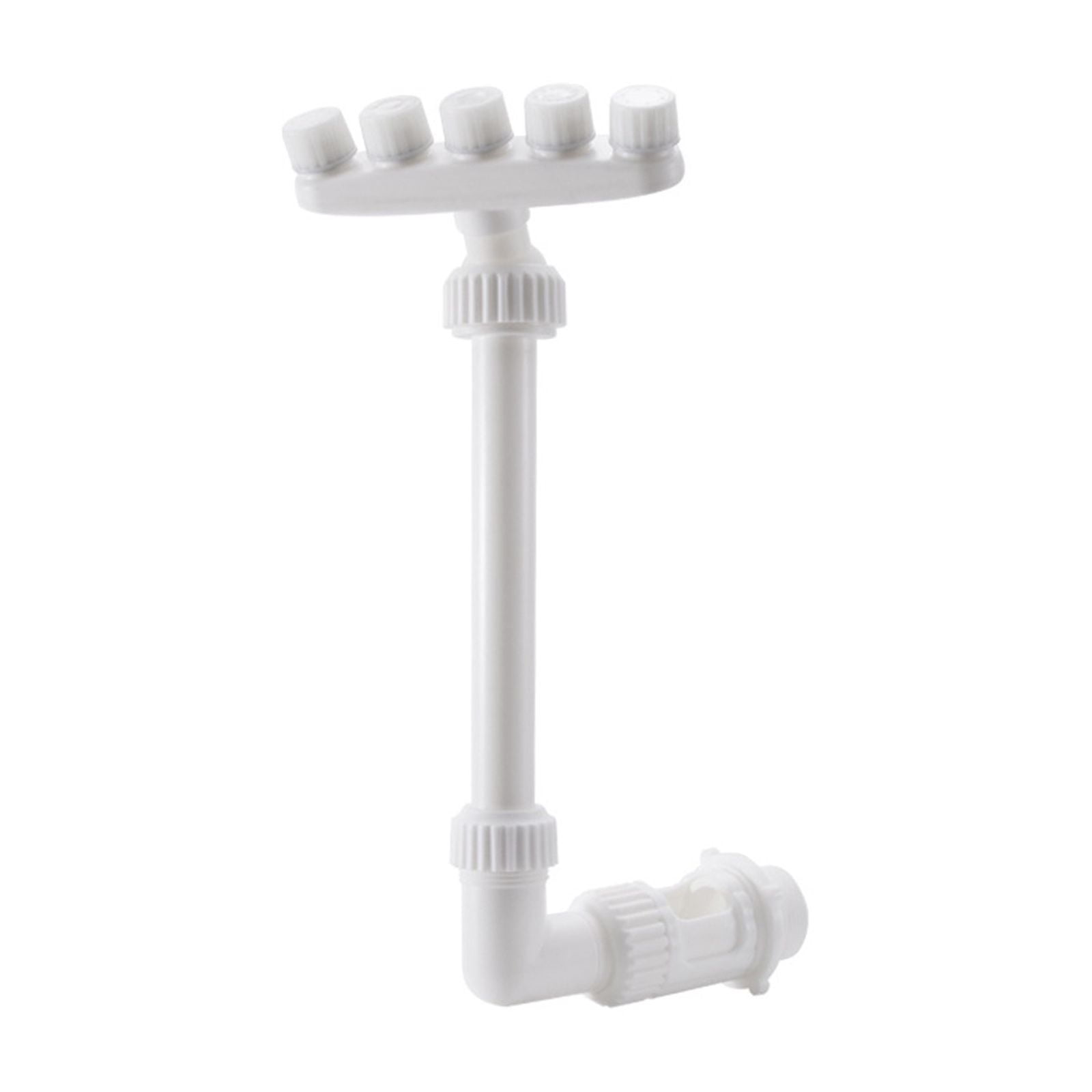Five Head Swimming Pool Water Fountain Sprinkler, Adjustable Pool Waterfall Spray for Above Ground Pool, Pool Accessories for Fish Pond Garden Backyard Cooling(without pipeline adapters)