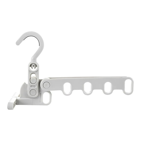 Five-Hole Folding Clothes Drying Rack, Portable Magic Clothes Hanger for Business Trips, No Punching Required, Indoor Use, Stable & Space Saving