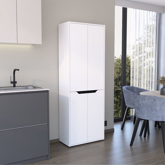 Five Interior Shelves for Organization - Efficient Kitchen Cabinet for Utensil Storage