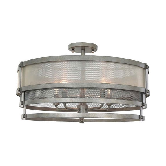 Five Light Semi-Flush Mount Kalco Lighting 503640Bjt