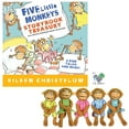 thumbnail image 1 of Five Little Monkeys Gift Set Includes Finger Puppet Playset with 5 Stories: Five Little Monkeys Jumping on a Bed, Bake a Cake, Sitting in a Tree, with Nothing to Do, Wash the Car, 1 of 7