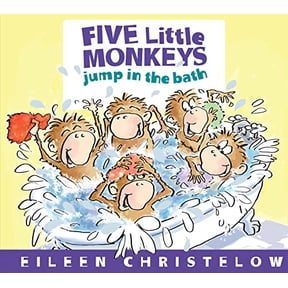 Pre-Owned Five Little Monkeys Jump in the Bath by Eileen Christelow (Board Book), English