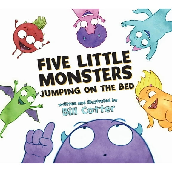 Five Little Monsters Jumping on the Bed (Paperback)