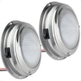 thumbnail image 1 of Five Marine Marine LED Interior Dome Light, 2 Pack, 6 Inch Boat Ceiling LED Lights, Round Cabin Light, Daylight White LED, On-Off Switch, 12V, Surface Mount for Boat Truck RV Trailer Home - FO2625-M2, 1 of 7