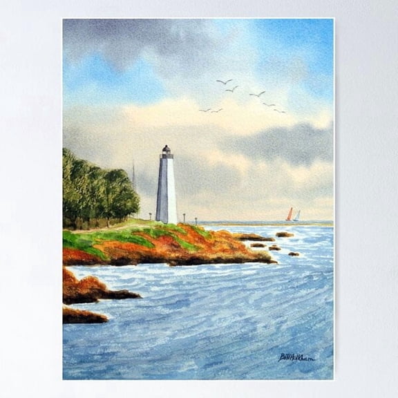 Five Mile Point Lighthouse Connecticut Poster , Poster Print Only