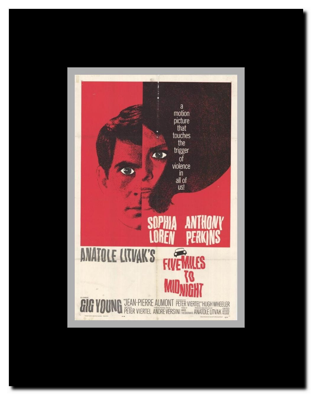 Five Miles to Midnight Framed Movie Poster