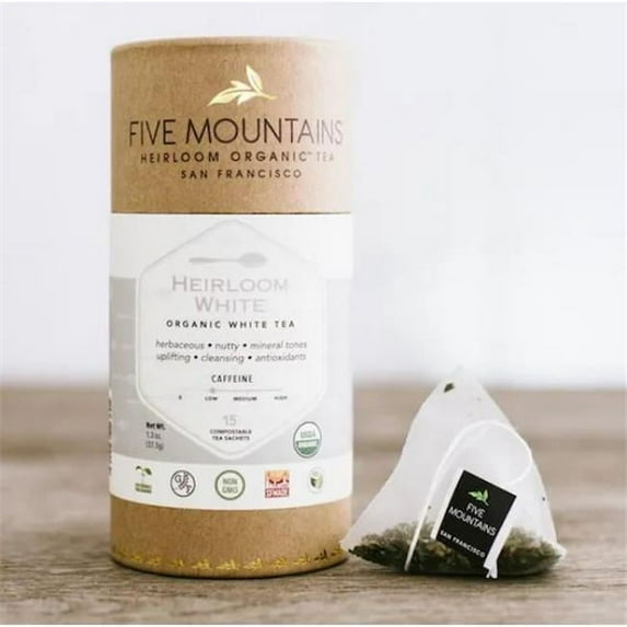 Five Mountains HG2719151 Heirloom White Tea - 100 Count