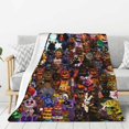 Five Night At Freddy Flannel Blanket 3D Printing Anime Throw Blanket