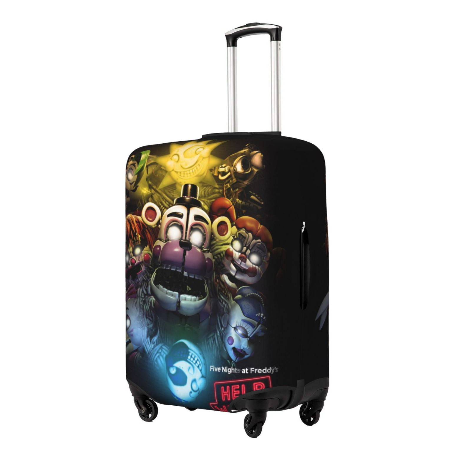 Five Night At Freddy Suitcase Cover With Concealed Zipper Luggage Cover