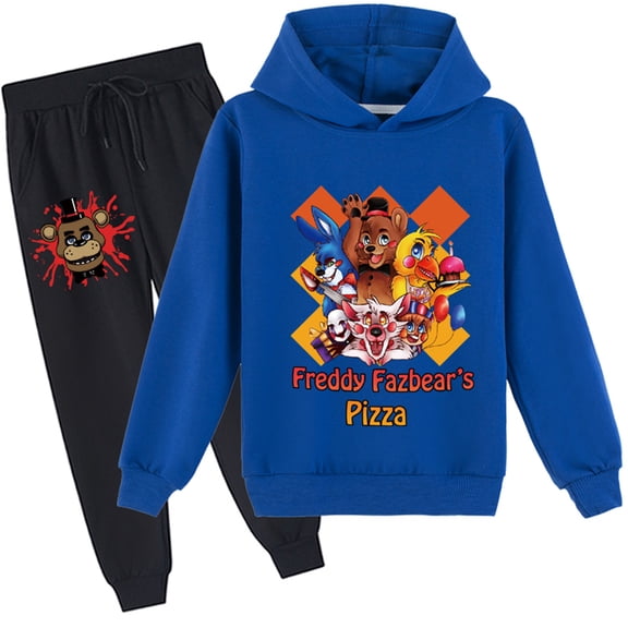 Five Night's at Freddy's Pullover Hoodie and Sweatpants Set,Long Sleeve Sweatshirts 2 Piece Outfits for Teen