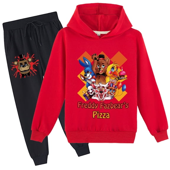 Five Night's at Freddy's Pullover Hoodie and Sweatpants Set,Long Sleeve Sweatshirts 2 Piece Outfits for Teen