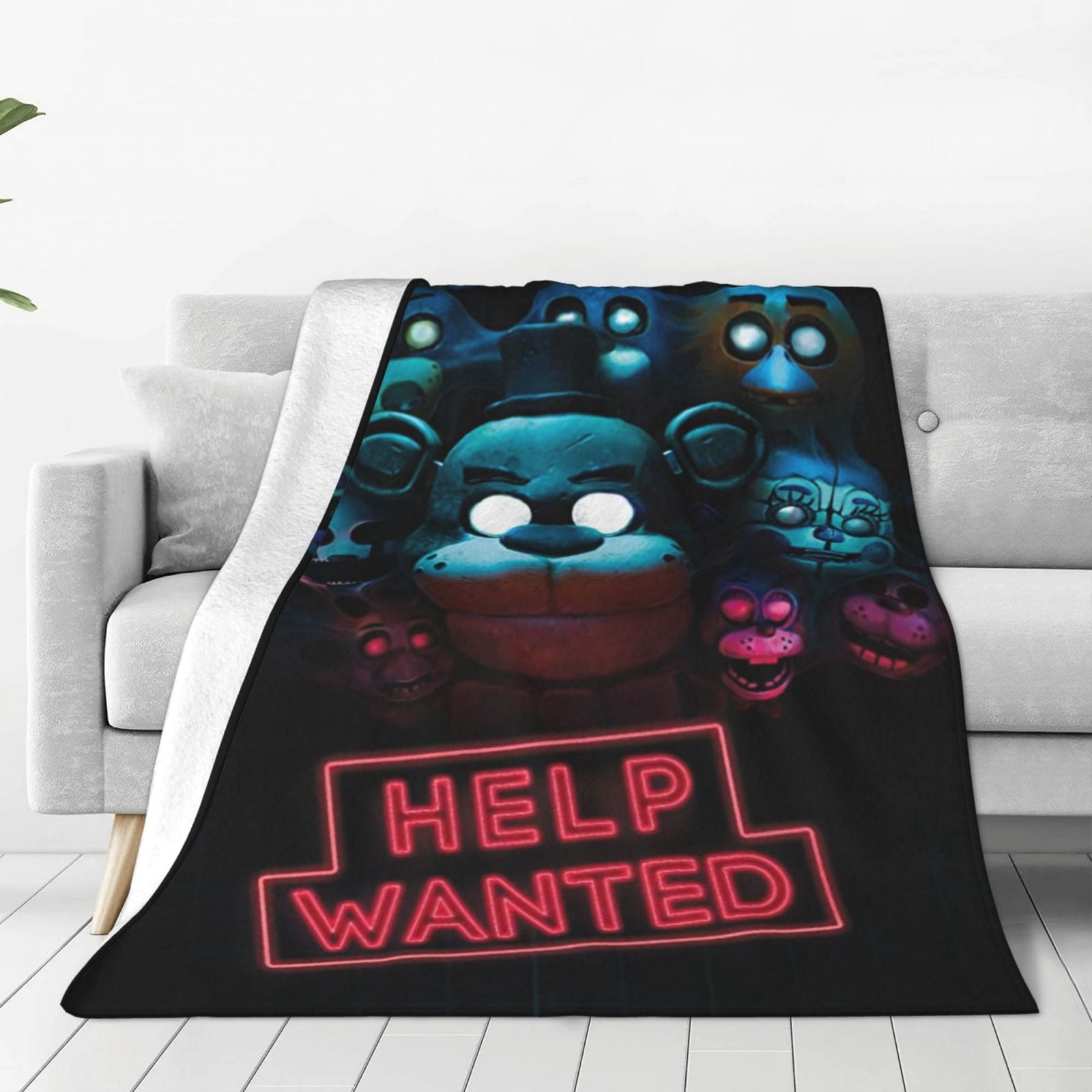 BIOWORLD Five Nights At Freddy’s Fleece Throw Blanket – 48 X 60 Inches, Super Soft Plush, Multi-Character Design