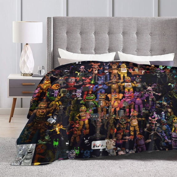 Five Nights At Freddy'S Ultra-Soft Micro Fleece Blanket Cozy Blanket Thick Warm Plush Throw Blanket Sofa Cushion 80"X60"