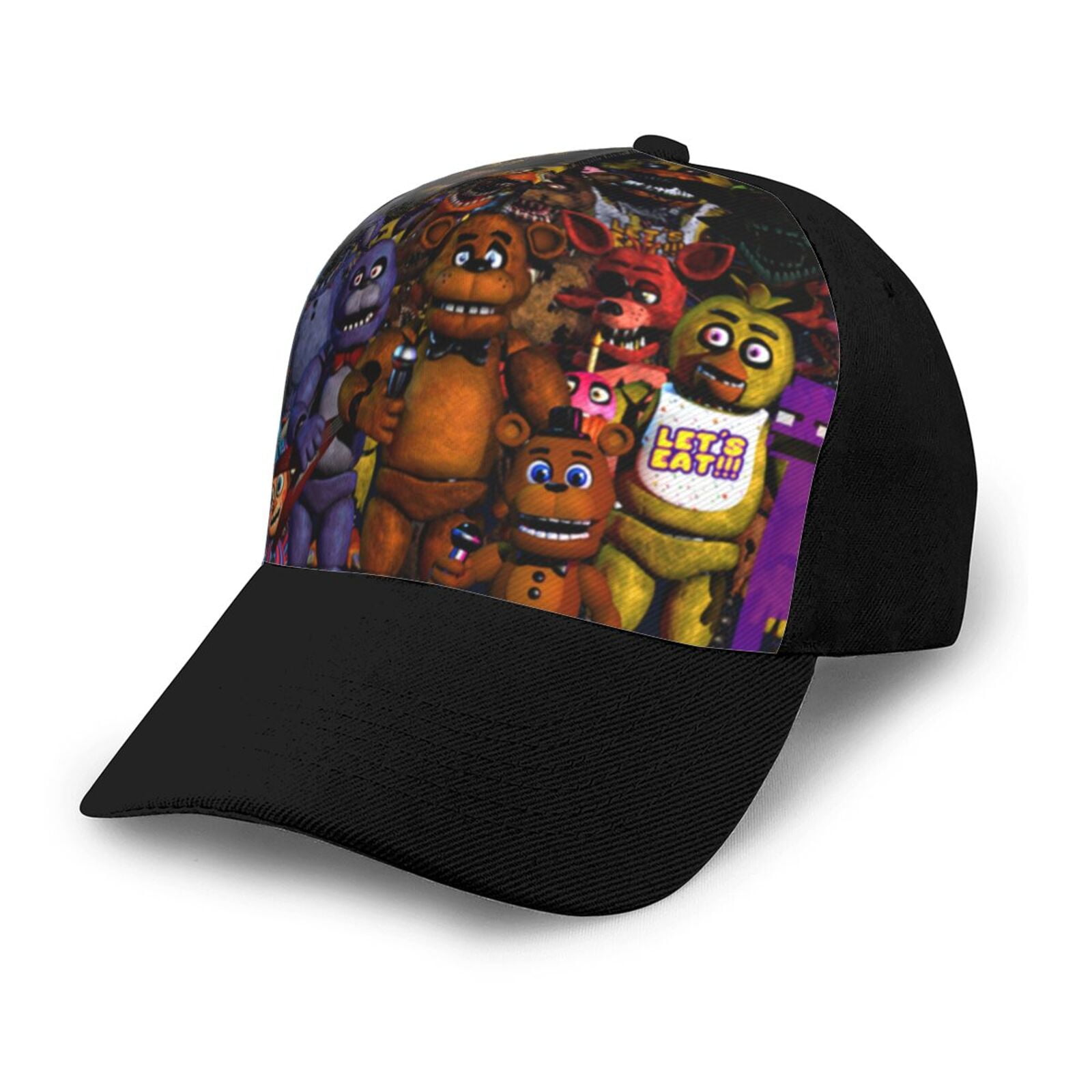 Five Nights At Freddy's Baseball Cap Golf Dad Hat Adjustable Low Profile Cotton Hat Trucker Hats for Men Women