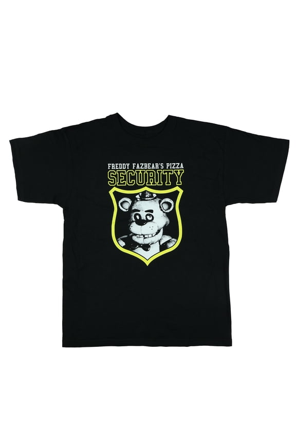 Five Nights At Freddy's Boys' Shirt Freddy Fazbear's Pizza Security Graphic Print Crewneck Tee
