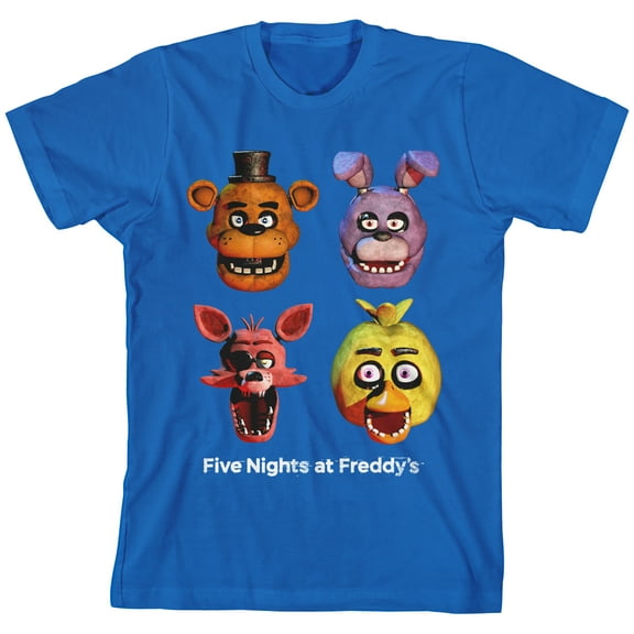 Five Nights At Freddy's Character Art Boy's Crew Neck Short Sleeve T-shirt-8