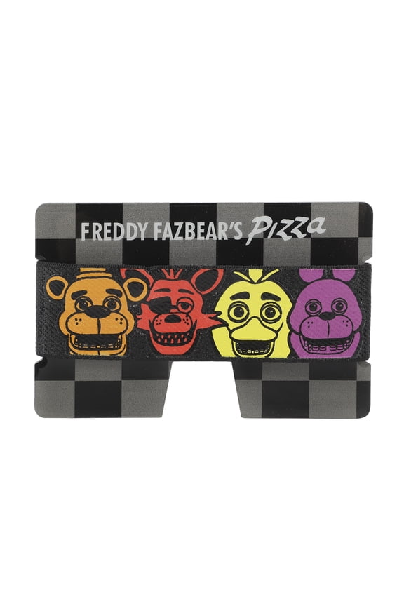 Five Nights At Freddy's Character Heads Black Card Wallet