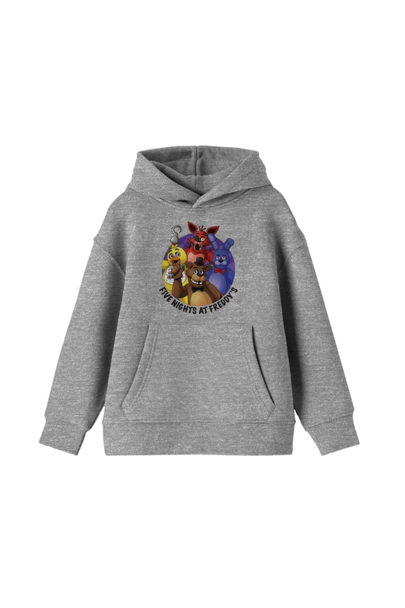 Characters In Circle Boy's Heather Grey Sweatshirt-M