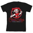 thumbnail image 1 of Five Nights At Freddy's Circus Baby's Pizza World Crew Neck Short Sleeve Youth Girl's Black T-shirt-XXL, 1 of 3