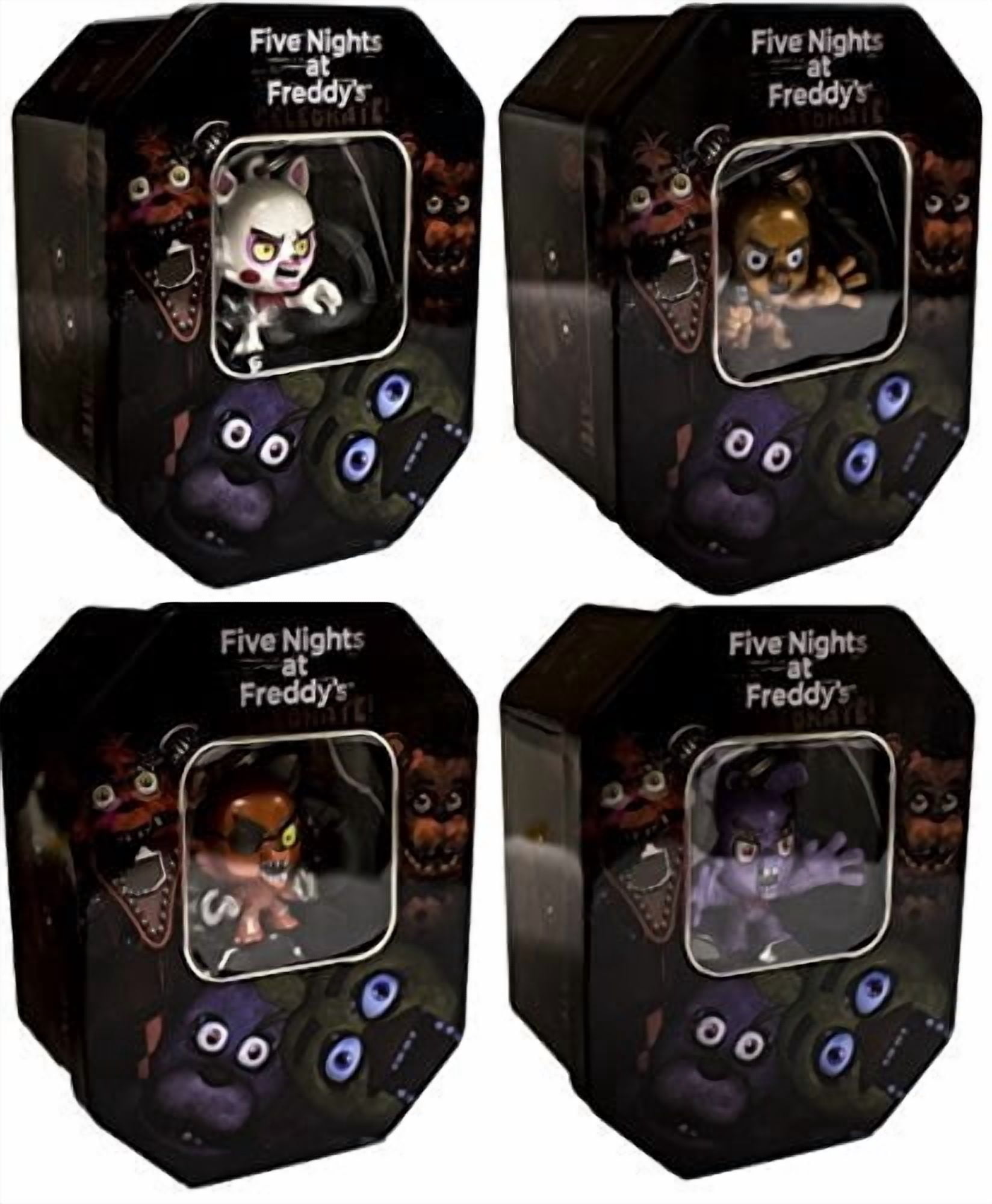Five Nights At Freddy's Exclusive Holiday Collectors Tin Set of All 4 styles 'Mangle , Bonnie , Foxy and Freddy'