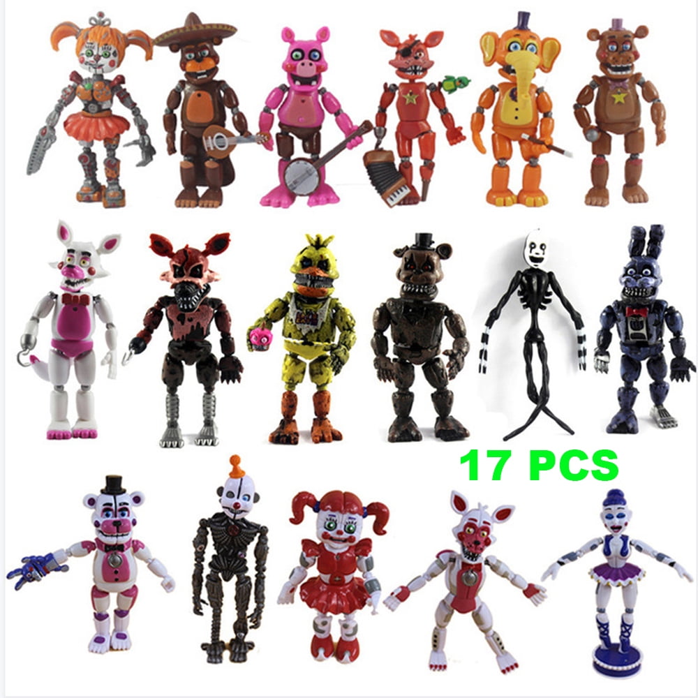 Set of 5 pcs FNAF Action Figures, Inspired by Five Nights at Freddy's  Action Figures Toys Dolls Gifts Cake Toppers, Toys Dolls, Holiday Toy Gifts  for Kids, 6 inches (FNAF 1 Action