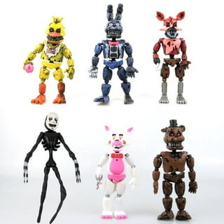 Toysvill Fnaf Action Figures Sister Location (Set of 5 Pcs), More Than 5 Inches [Funtime Freddy Bear, Circus Baby, Ennard, Ballora, Funtime Foxy]