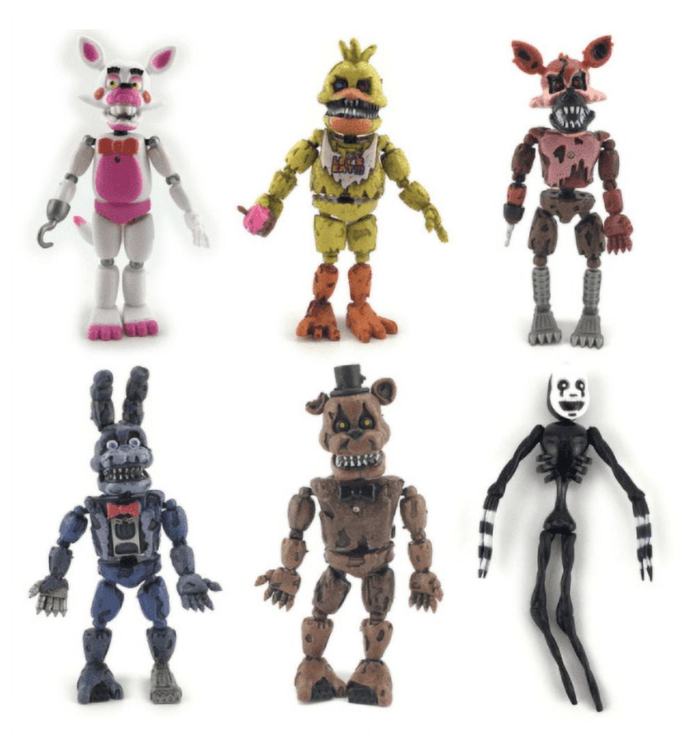 6 Pcs/set Five Night At Freddy Fnaf Detachable Joint Freddy Toys