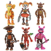 Five Nights At Freddy's FNAF 6'' Action Figures Sister Location Lightening Movable Joint Action Figures Gift Toys