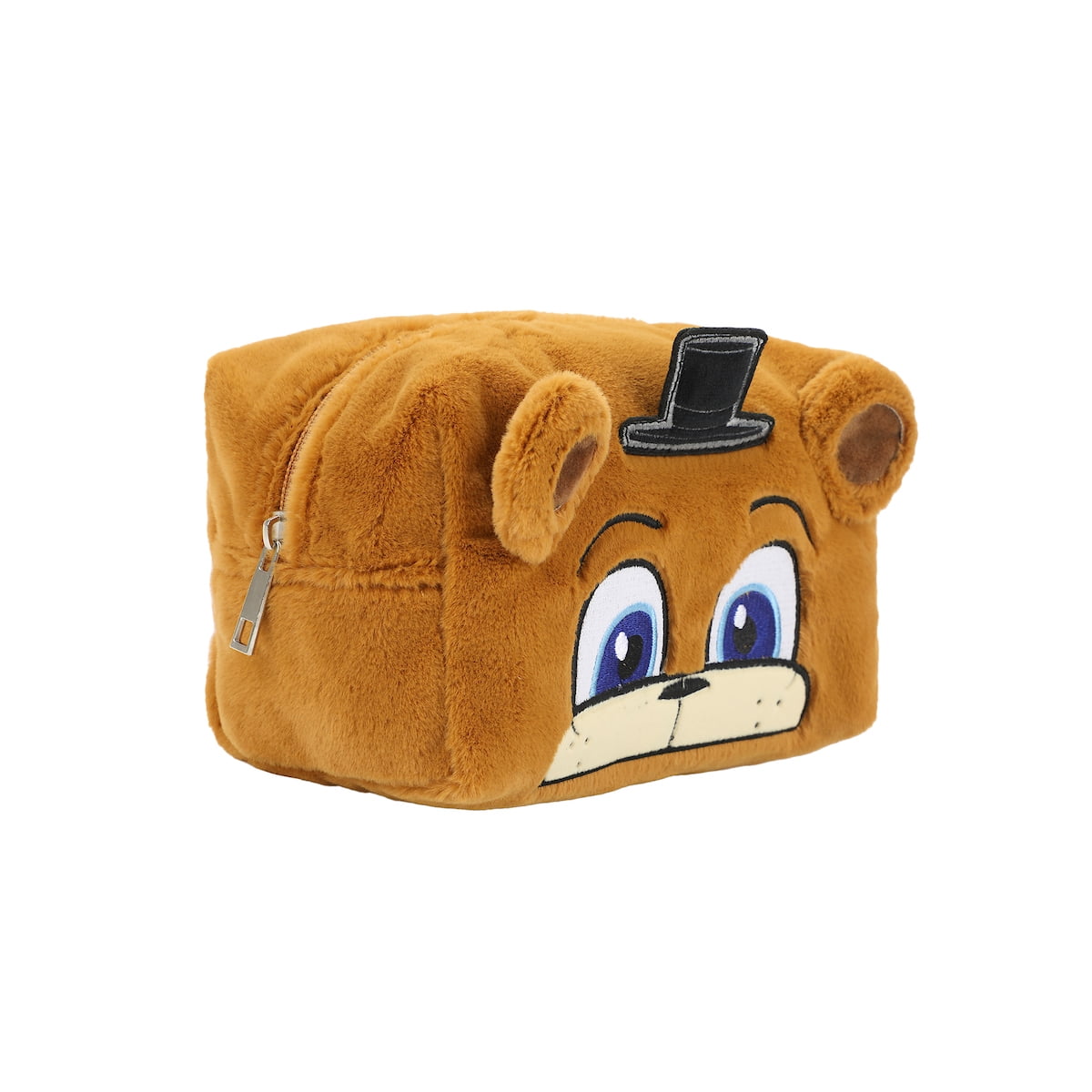 Five Nights At Freddy S Freddy 8 Brown Faux Fur Cosmetic Bag Walmart