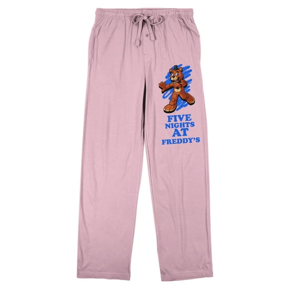 Five Nights At Freddy's Freddy Blue Background Women's Cradle Pink Sleep Pajama Pants-XXL
