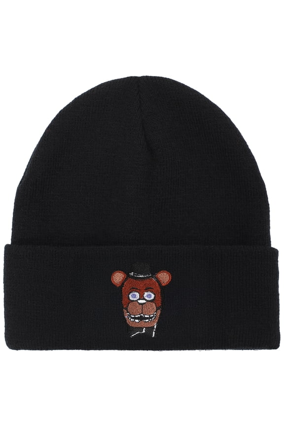 Five Nights At Freddy's Freddy Embroidery On Acrylic Knit Standard Cuff Beanie