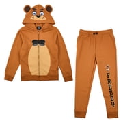 Five Nights At Freddys Freddy Fazbear Boys 2-Pack Cosplay Zip Front Hoodie & Joggers Set-6
