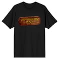 thumbnail image 1 of Five Nights At Freddy's Freddy Fazbear's Pizza Sign Crew Neck Short Sleeve Men's Black T-shirt-XXL, 1 of 3