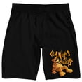 thumbnail image 1 of Five Nights At Freddy's Freddy Resting Adult Black Sleep Pajama Shorts - Medium, 1 of 7