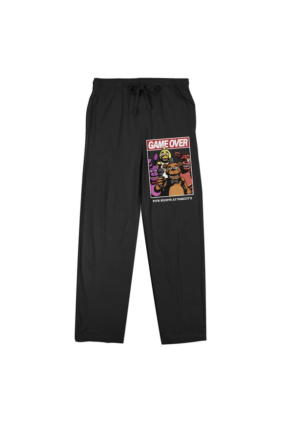 Game Over Group Shot Women's Black Sleep Pajama Pants-Small