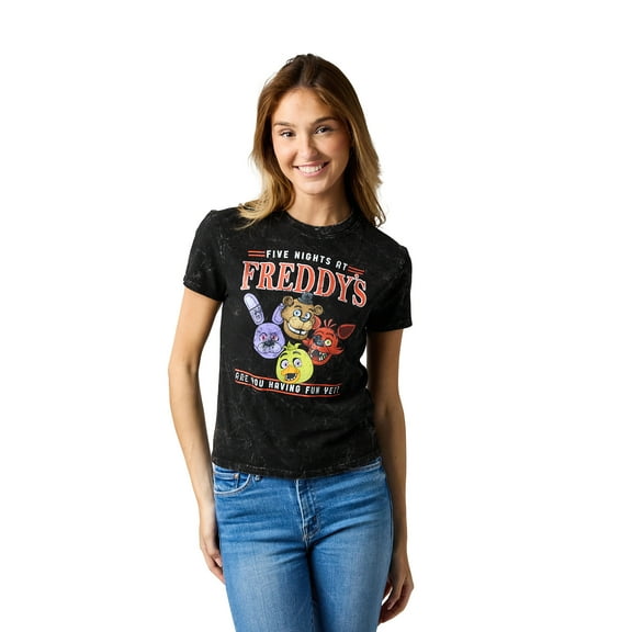 Five Nights At Freddy's Having Fun Yet Women's Cropped Baby TeeXL