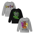 thumbnail image 1 of Five Nights At Freddy's I Survived Boy's 3-Pack Crew Neck Long Sleeve Tees 8 (M), 1 of 6