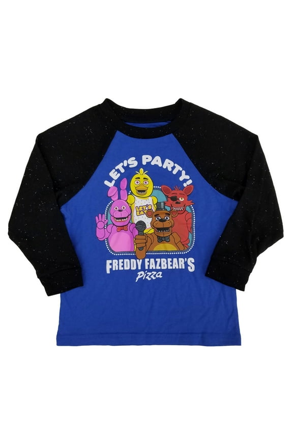 Little Boys Let's Party Raglan Long Sleeve Shirt Small 4