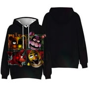 IYQPJSDK Five Nights At Freddy's Merch Long Sleeve Hoodies For Men/Women 3D Print Sweatshirt Streetwear