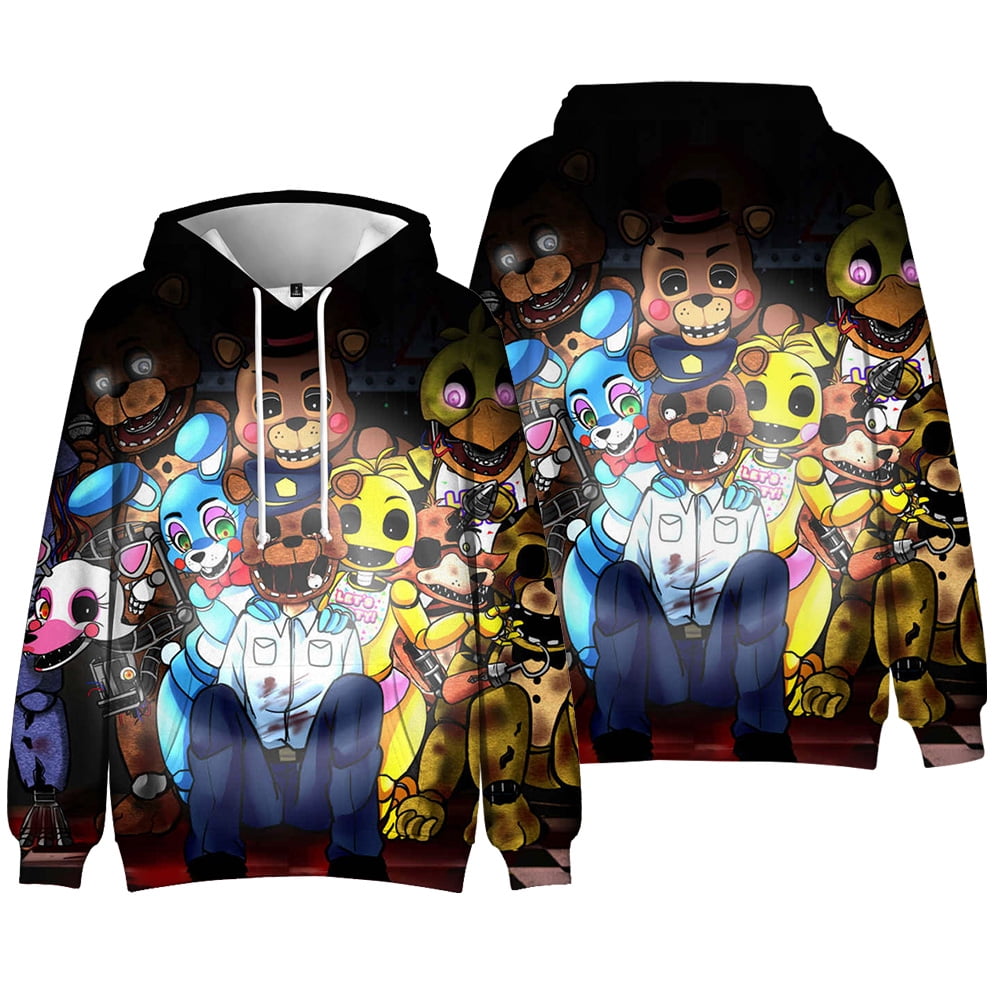 Five Nights At Freddy's Merch Long Sleeve Hoodies For Men/Women 3D