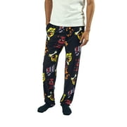 FIVE NIGHTS AT FREDDY'S Neon Character Heads Men's Black Sleep Pajama Pants-XL