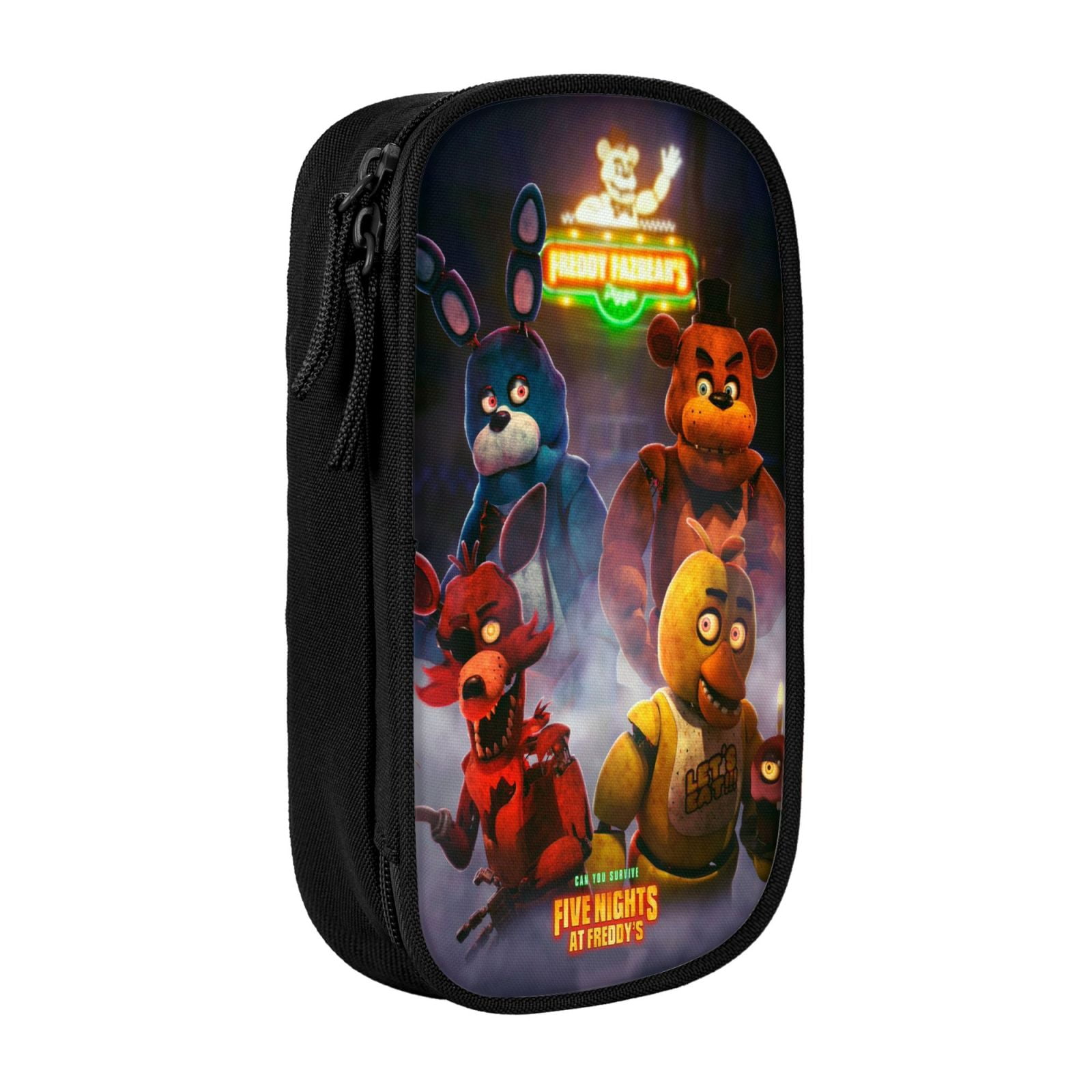 Five Nights At Freddy's Pencil Case Large Capacity Fnaf Animals Pen Case Double Zippers Pen Bag Office Stationery Bag Cosmetic Bag With Compartments