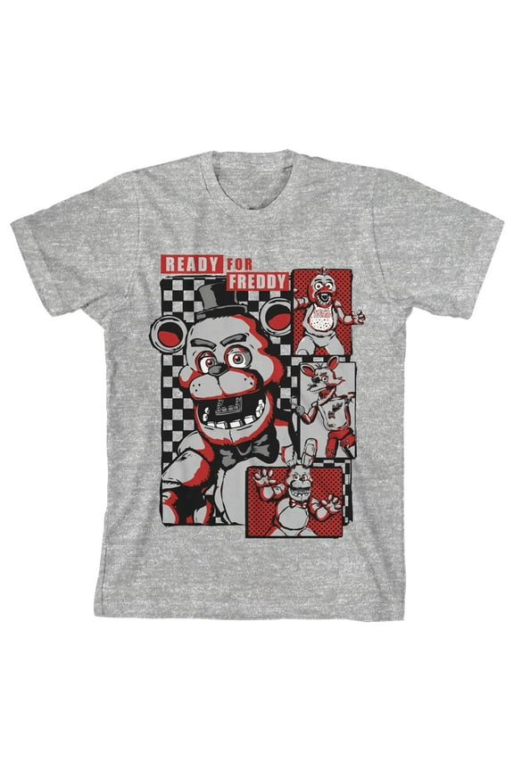 Ready For Freddy Boy's Athletic Heather T-shirt-Small