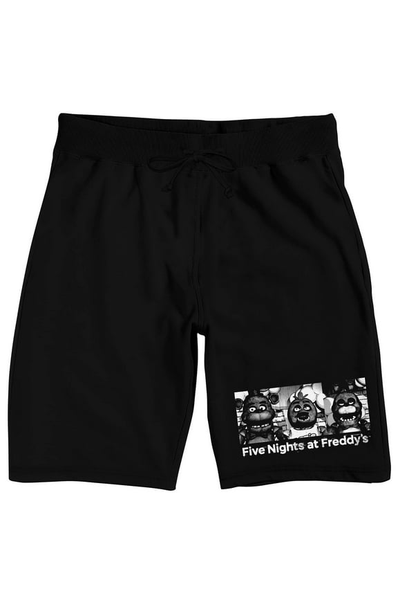 Scary Animatronics Men's Black Sleep Pajama Shorts-Medium
