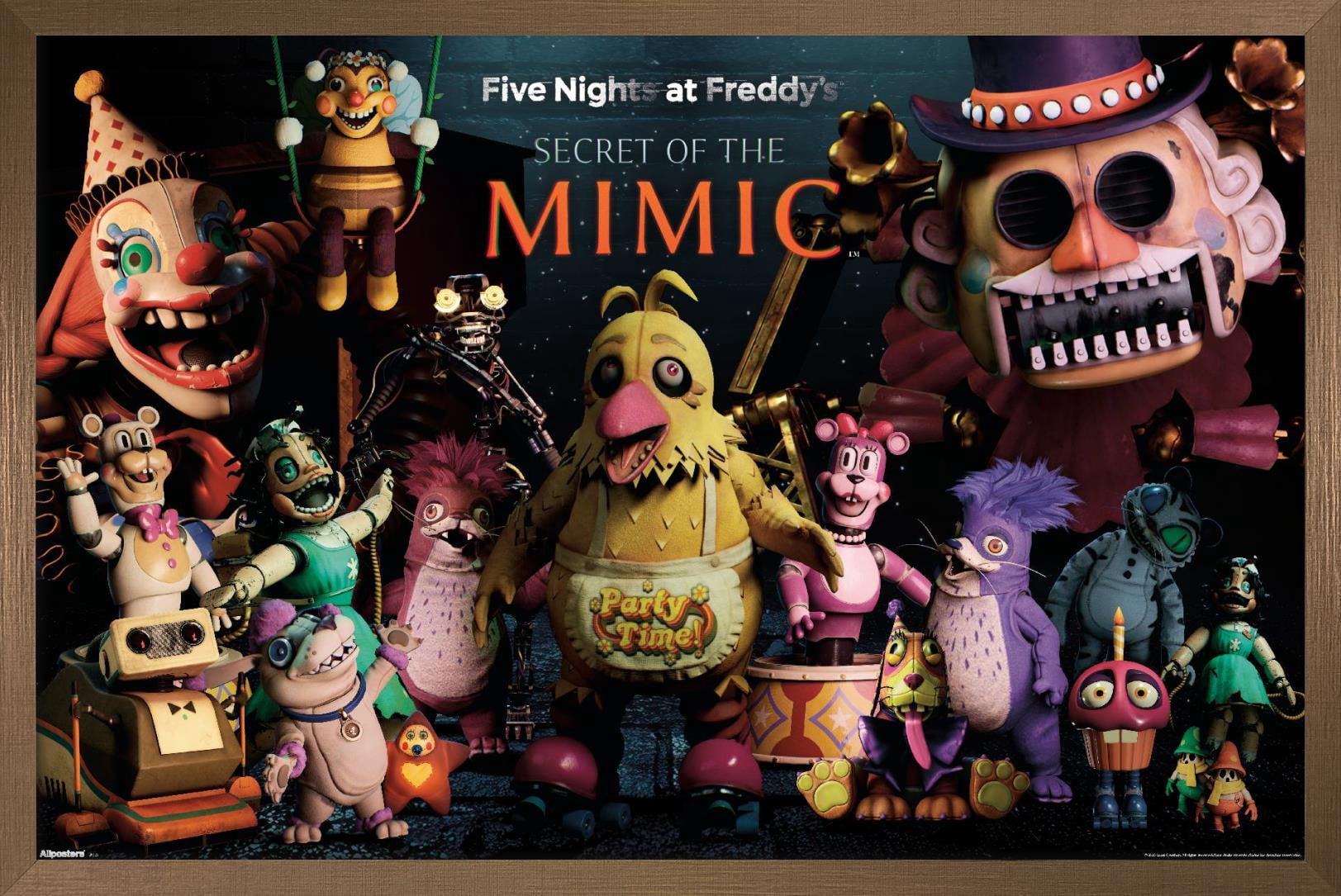 Five Nights At Freddy's: Secret of the Mimic (2025) - Group Wall Poster, 22.375" x 34" Framed