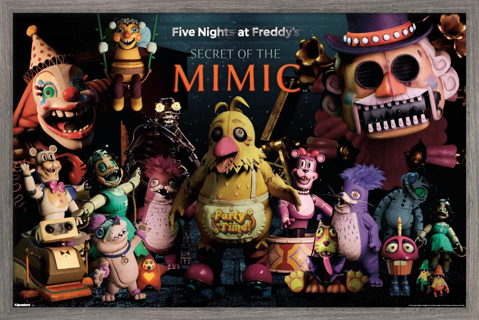 Five Nights At Freddy's: Secret of the Mimic (2025) - Group Wall Poster, 22.375" x 34" Framed