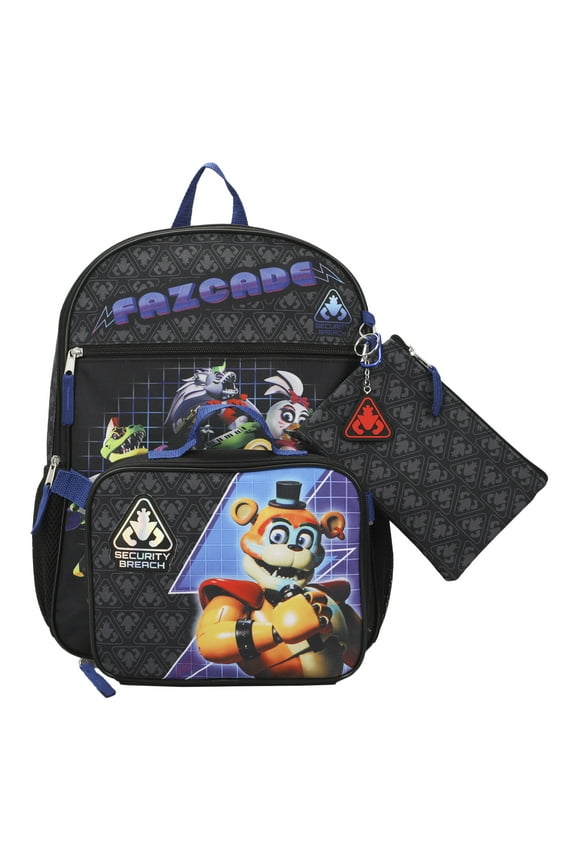 Security Breach Fazcade Youth 5-Piece Backpack Set