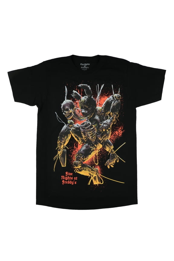 Five Nights At Freddy's Shirt Men's Bonnie Skeleton Short Sleeve Graphic Tee